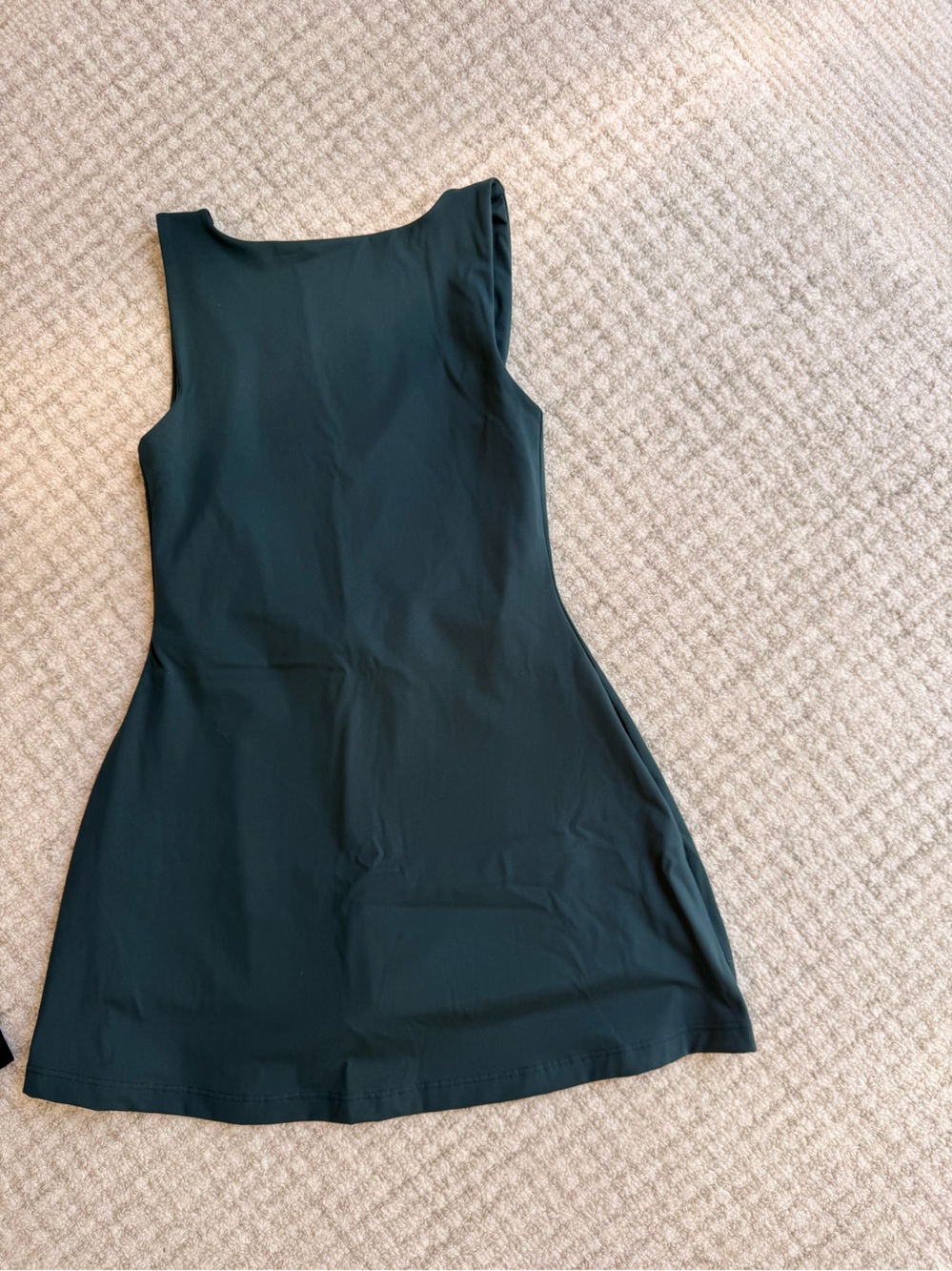SET Active Dark Green Mini Dress Built-In Shorts XS